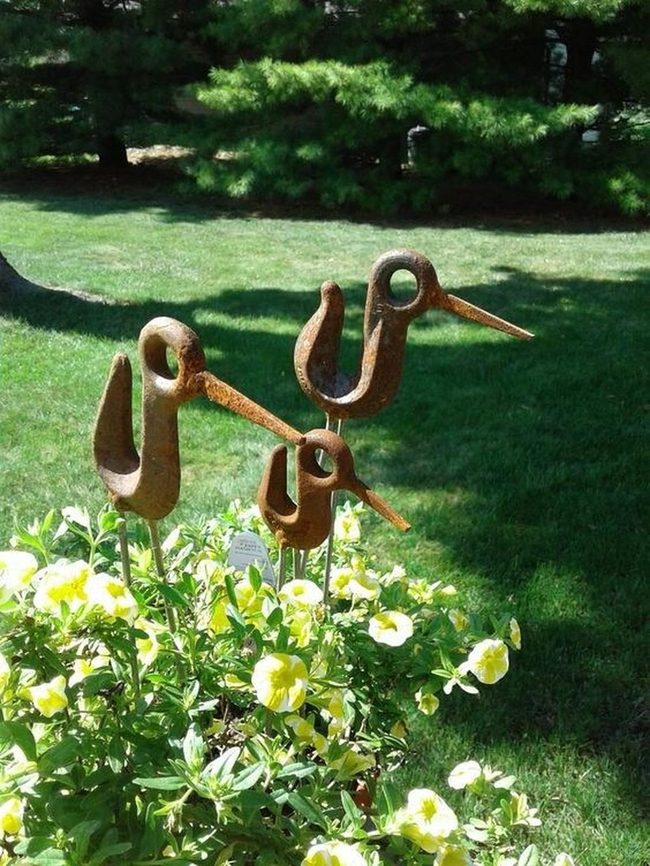 Metal Birds From Forgotten Tools