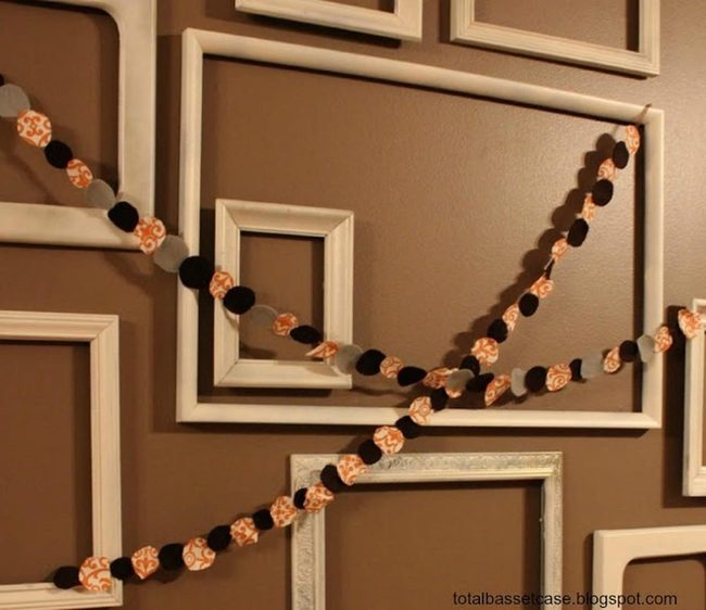 White Frames On Warm Brown Canvas