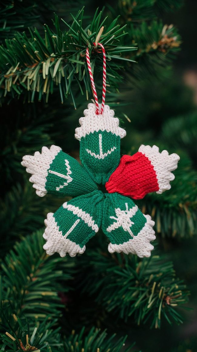 Wool Scraps Into Hanging Decorations