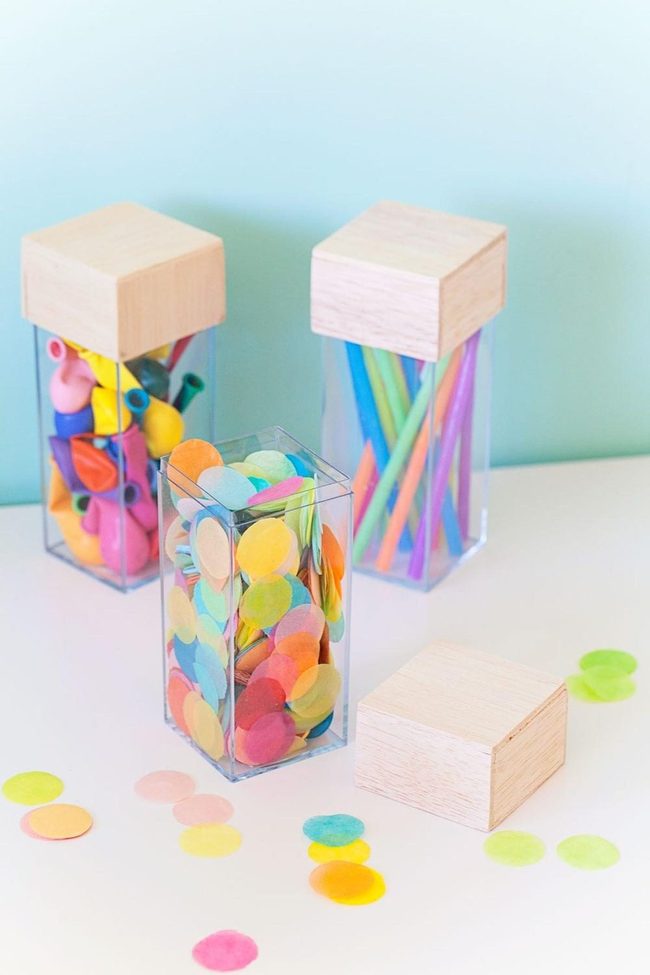 Bright Balloons In Glass Jars