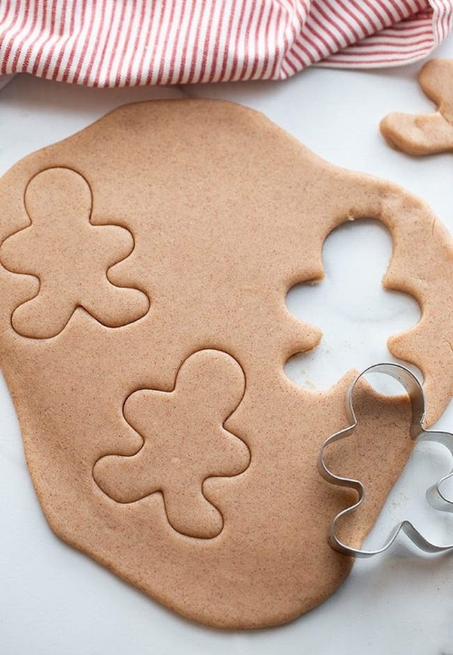 Homemade Brown Gingerbread Tree Ornaments