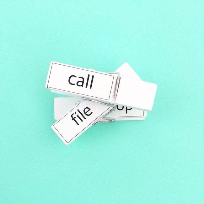 Turquoise Metal Clips With Words