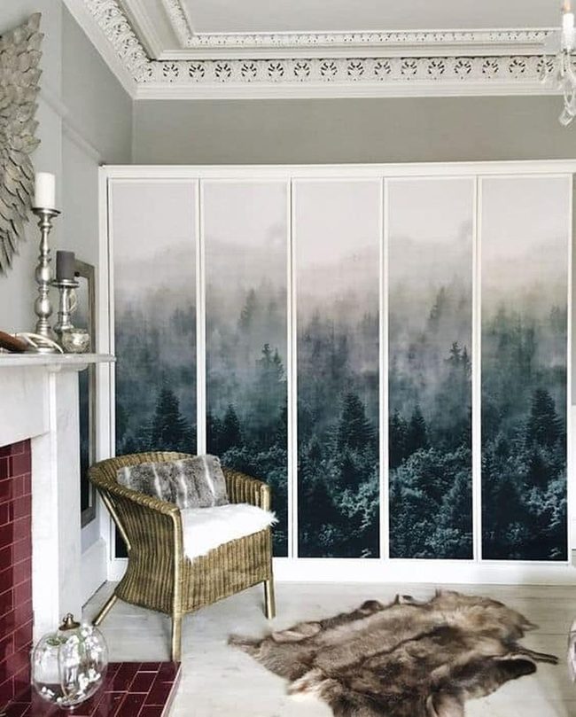 Forest Mist Wall Decal Wardrobe