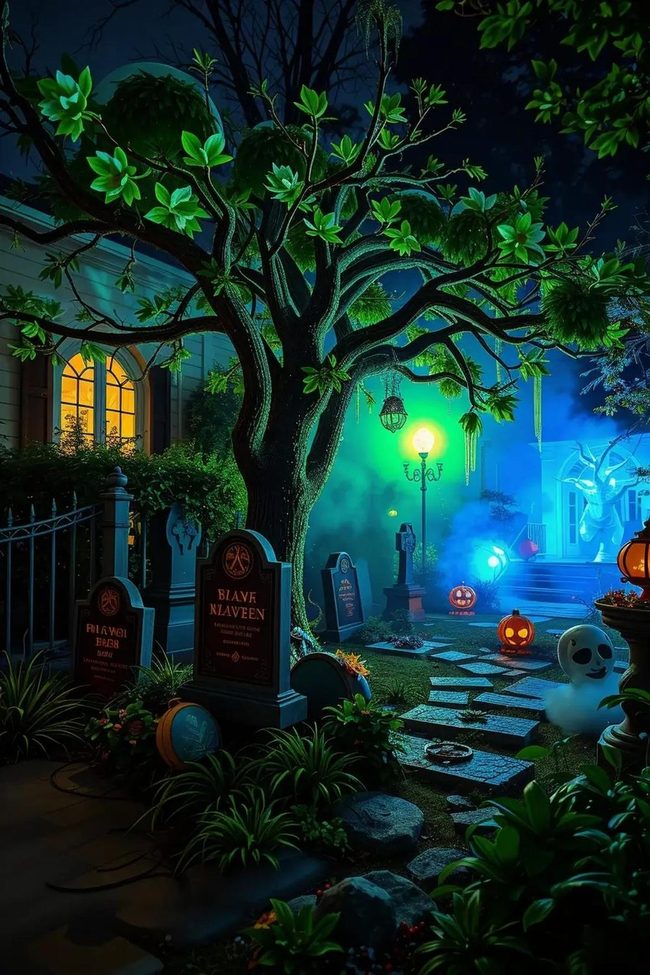 Layered Graveyard Lighting Zones