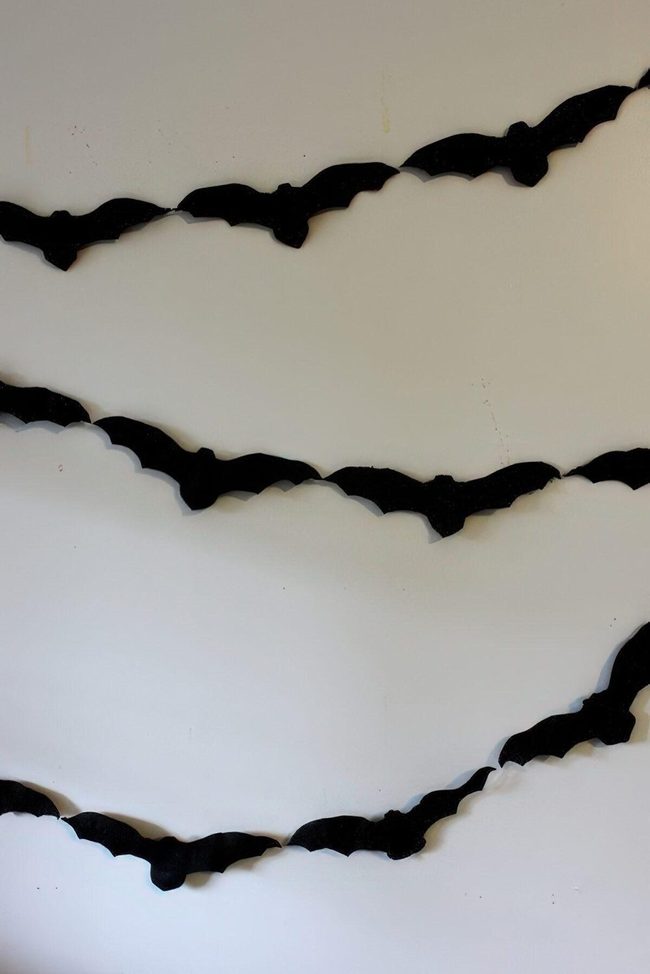 Black Bats Pop White Walls