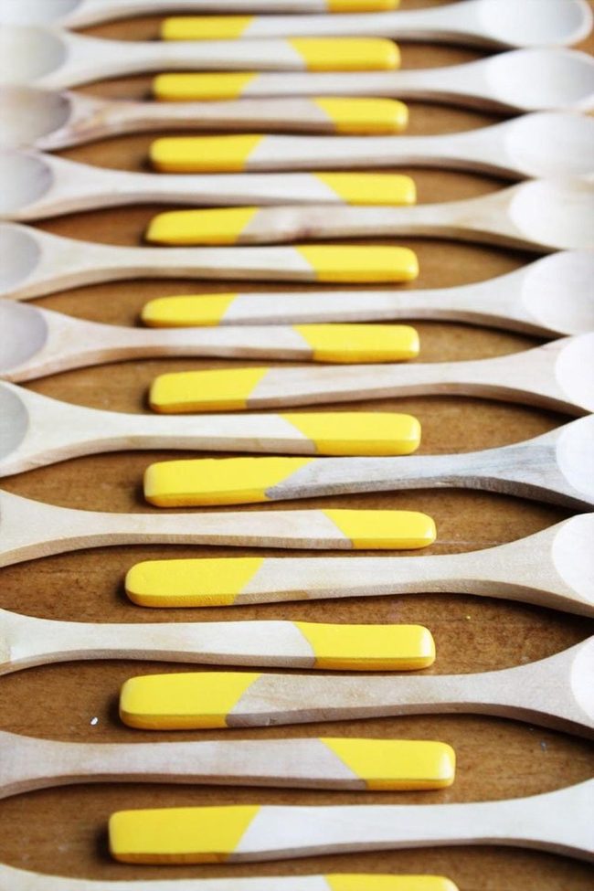 Yellow-Tipped Kitchen Utensils