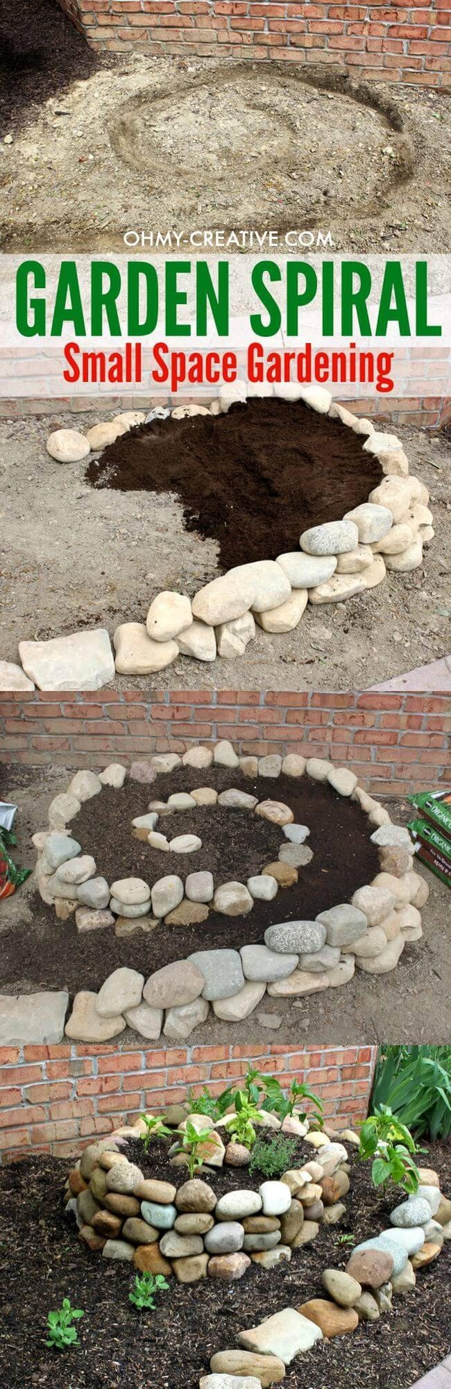 Stone Spiral Herb Tower