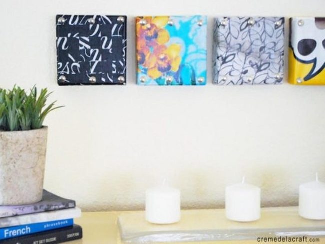 Colorful Art Walls Green Plants Books