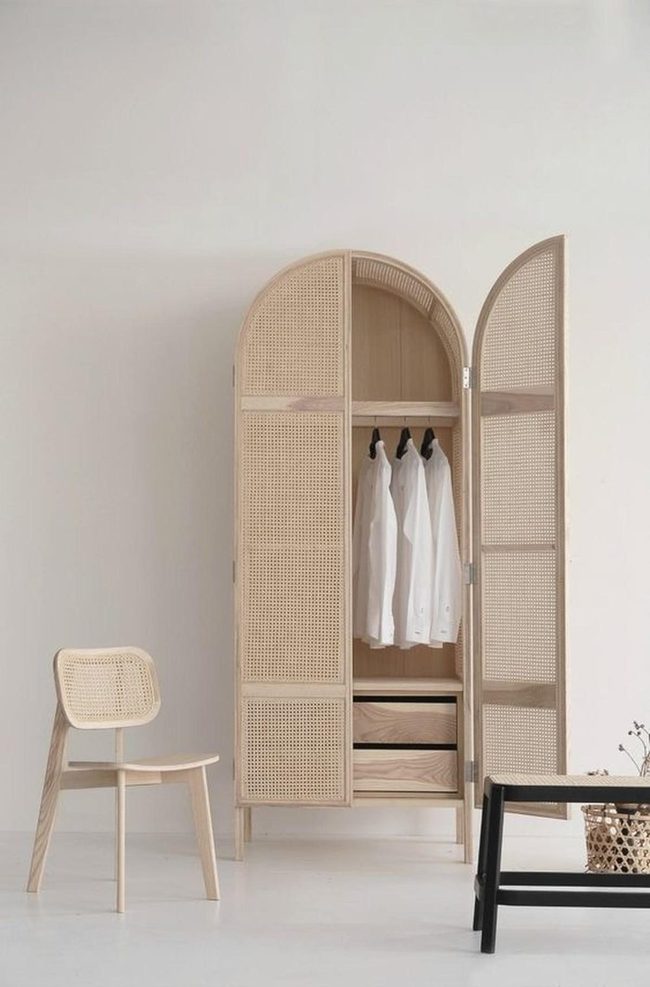 Natural Wood Minimalist Bedroom