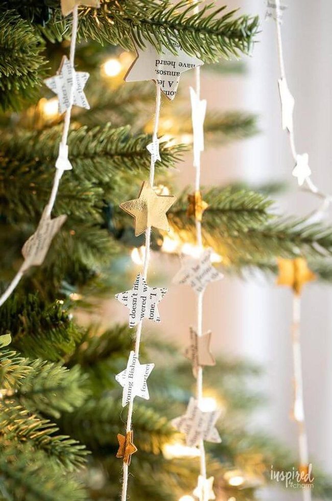 Gold Star Paper Garlands