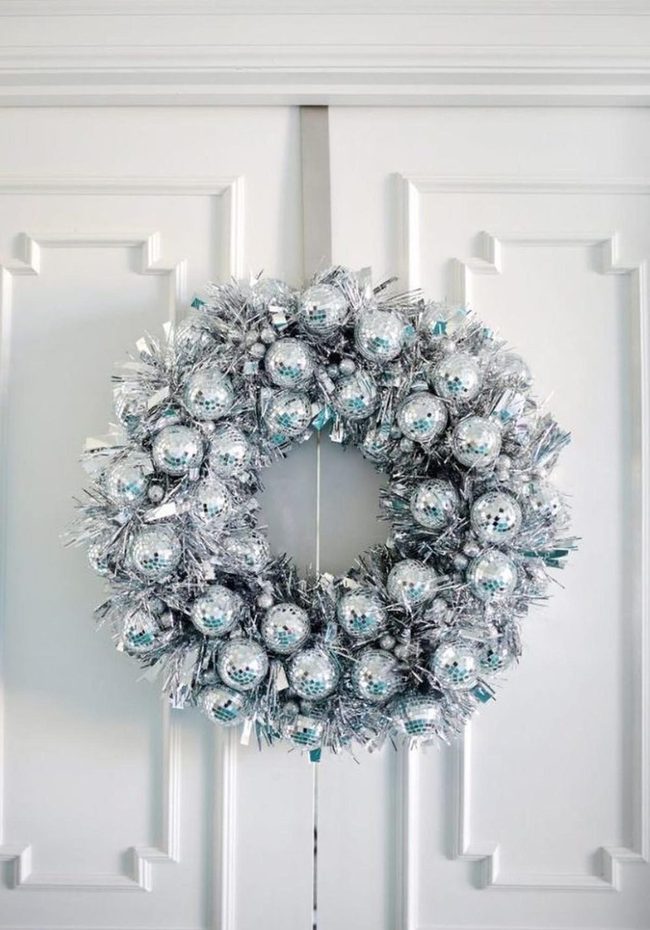 Mirrored Silver Spheres On White