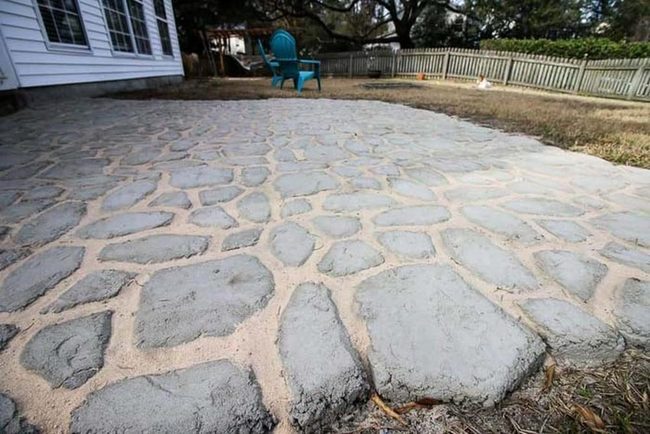 Custom Concrete Stepping Stones
