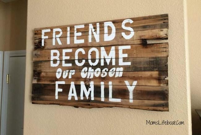 Handwritten Friendship On Weathered Wood