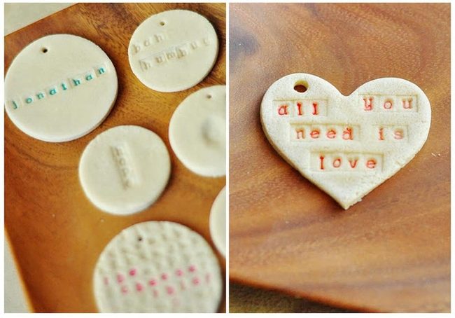 Handmade Clay Tags With Heartfelt Messages