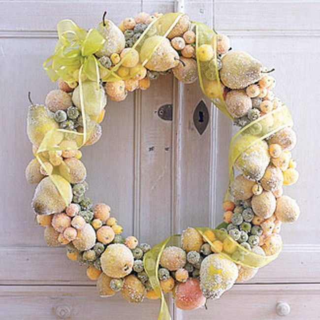 Frosted Fruit Wreath Golden Door
