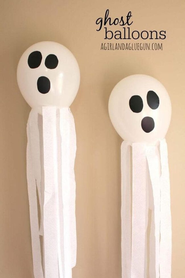 Floating Ghost Balloons Halloween