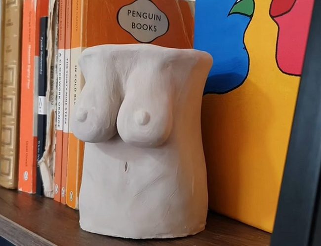 Handmade Clay Boob Planters