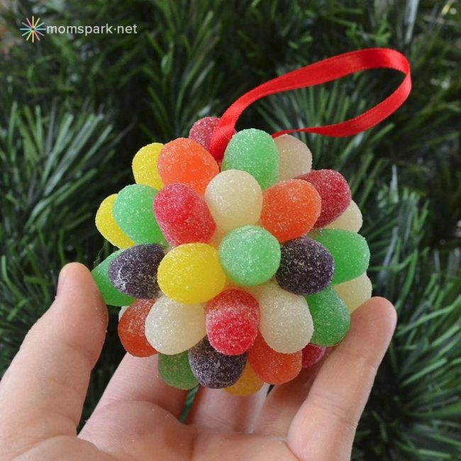 Crystalline Rainbow Candy Spheres