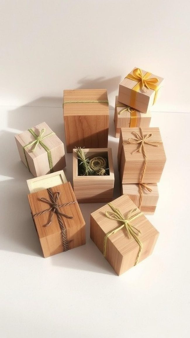 Wooden Box Gift Presentation