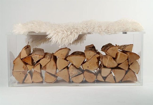 Natural Wood Through Clear Acrylic