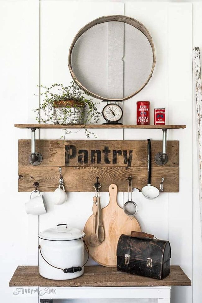 Steel Hooks On Warm Wood
