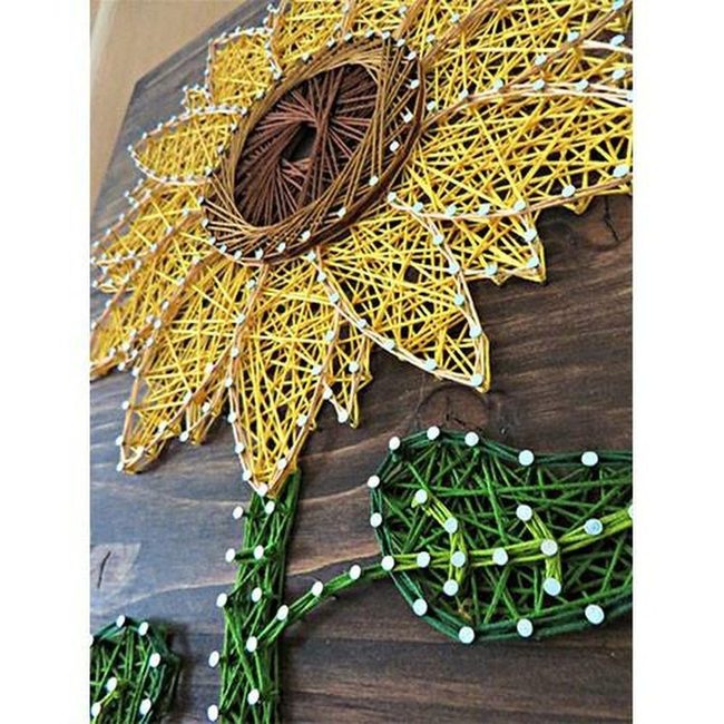 Yellow Petals String Art