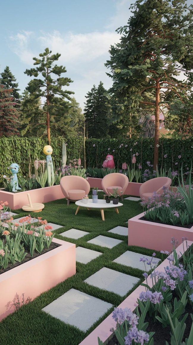 Colorful Flowers Meet Comfortable Seating