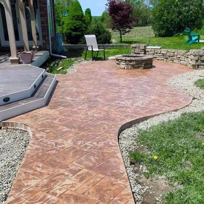 Colored Concrete Patio Perfection