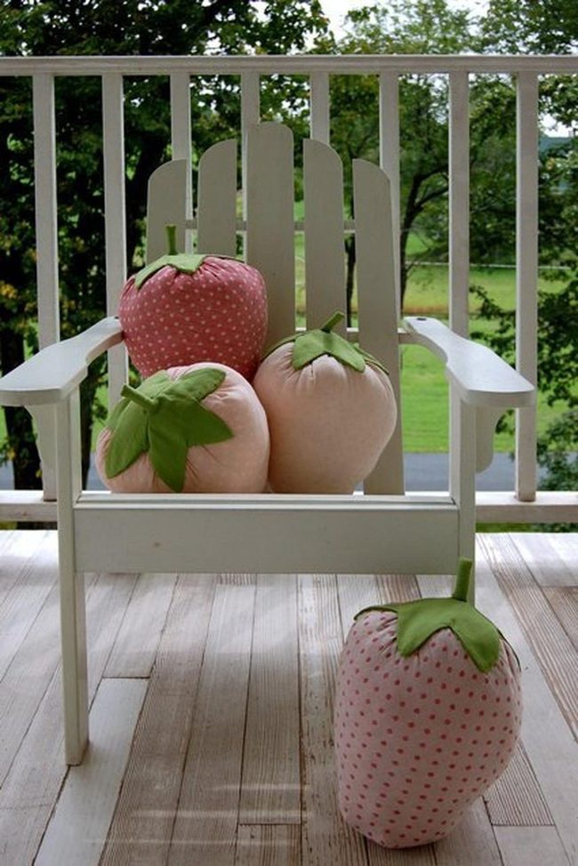 Plush Strawberry Pillow Paradise