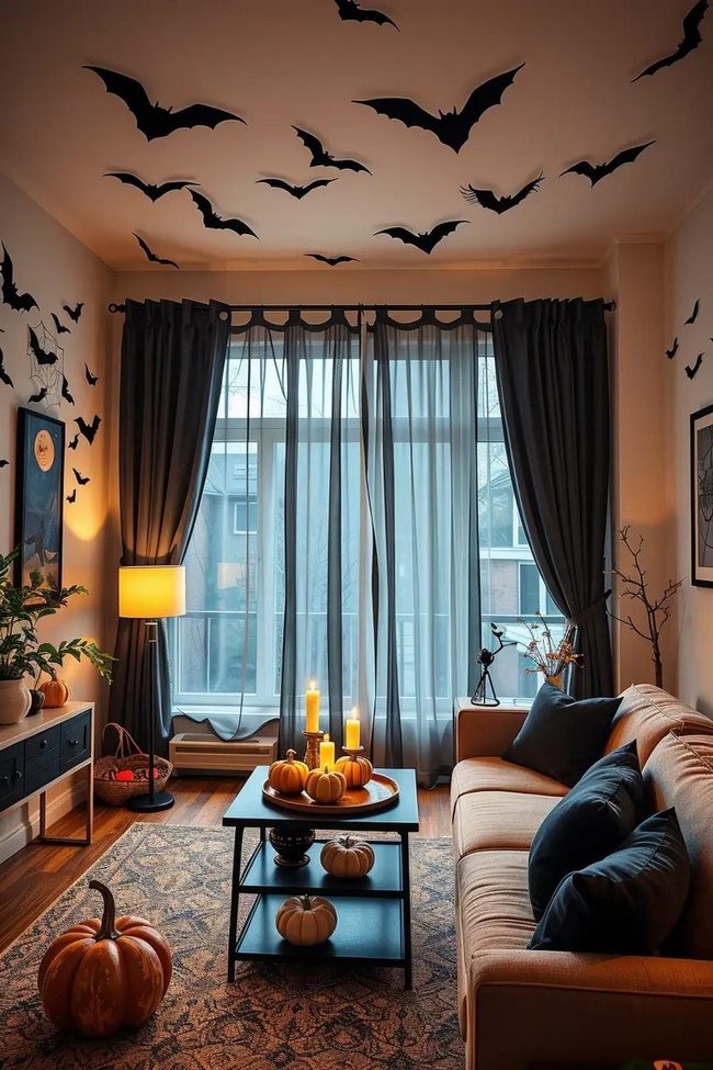 Black Peel-And-Stick Halloween Magic