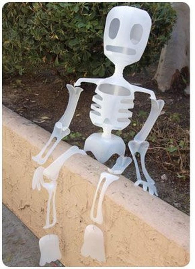 White Plastic Skeleton Grin