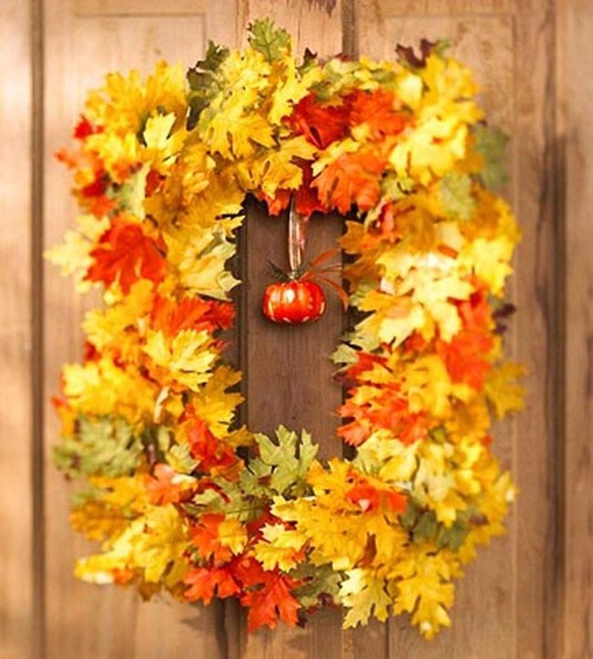 Golden Leaf Door Welcome