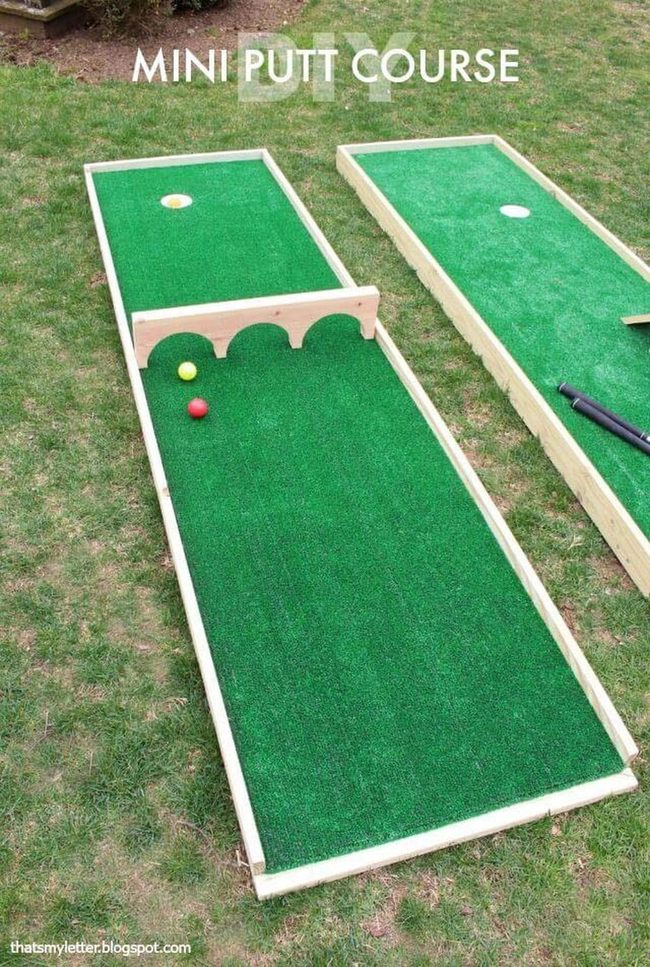 Backyard Mini Golf Family Project