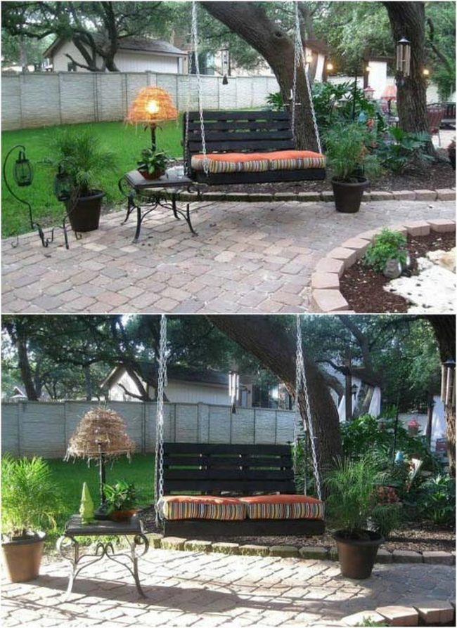 Black Pallet Swing Statement
