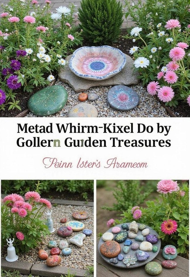 Budget Yard Art From Mixed Materials