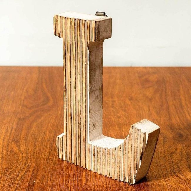 Distressed Mango Wood Letters