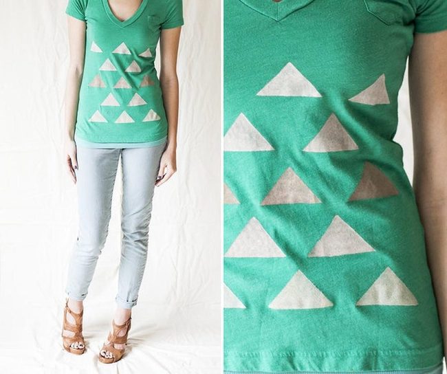 Green Triangles, Pale Gray Simplicity