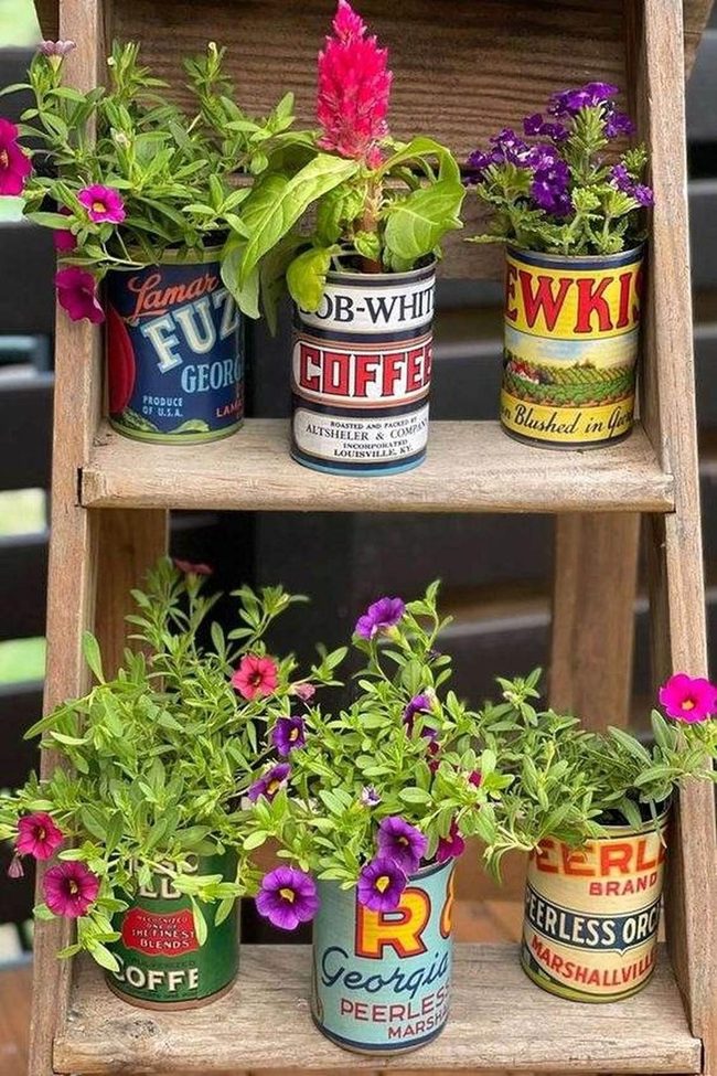 Painted Cans Burst Bright