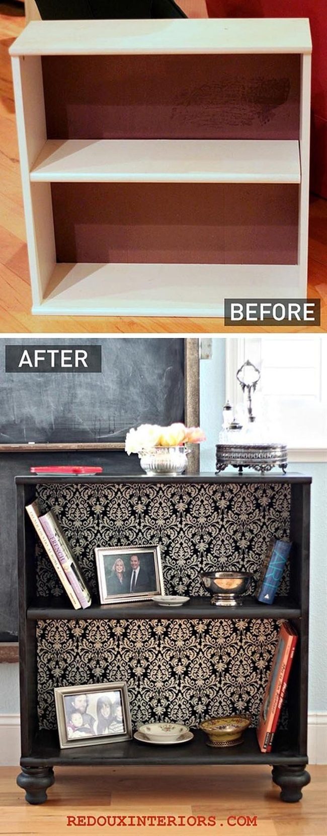 Vintage Drawers Into Statement Shelving