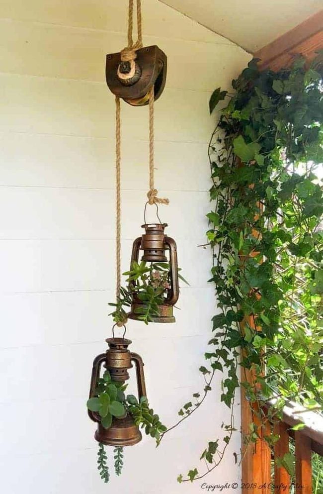 Floating Lanterns Of Cascading Green