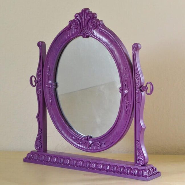 Painted Frame Flip Mirror