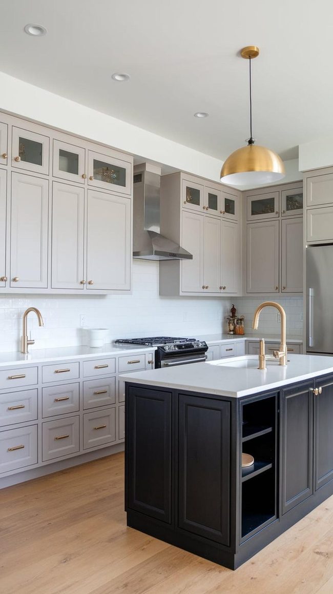 Light Paint Transforms Tired Cabinets