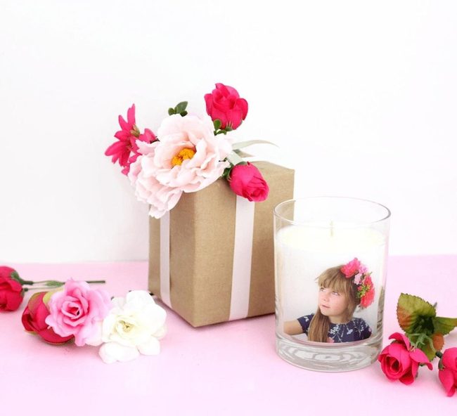 Brown Paper Gifts With Pink Glow