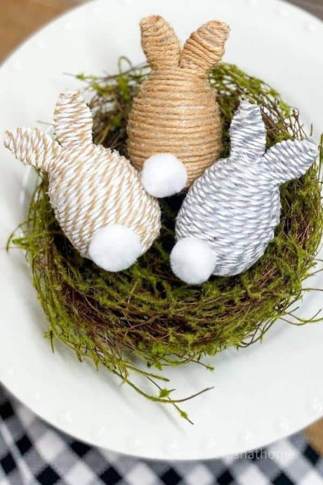 Twine Bunnies Spring Egg Nests