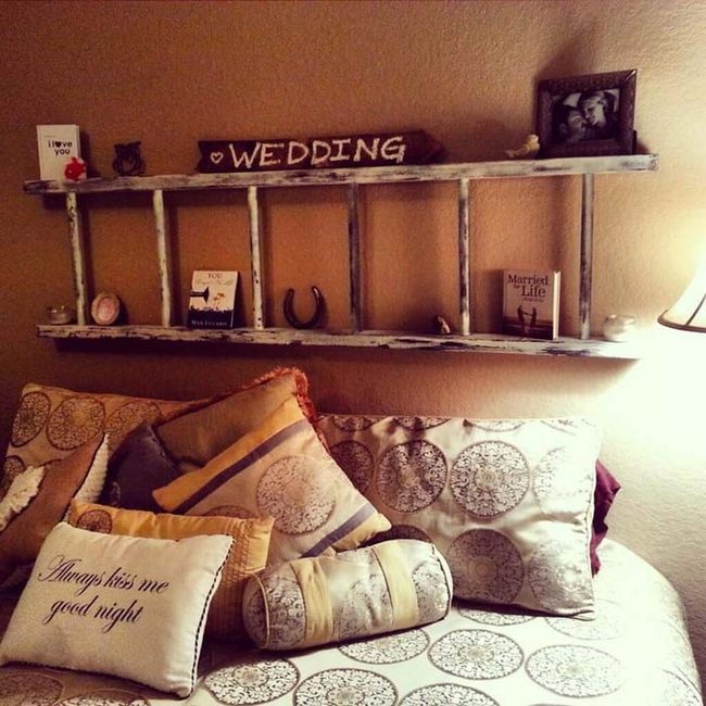 Weathered Ladder Above Bed