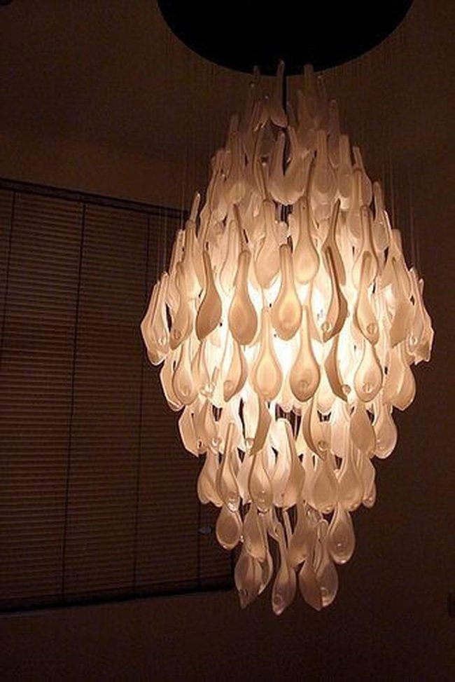 White Spoon Light Reflection