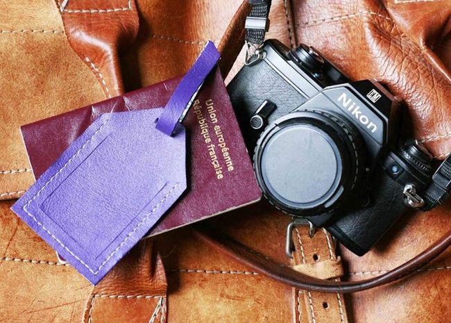 Brown Leather Camera Bag Ready