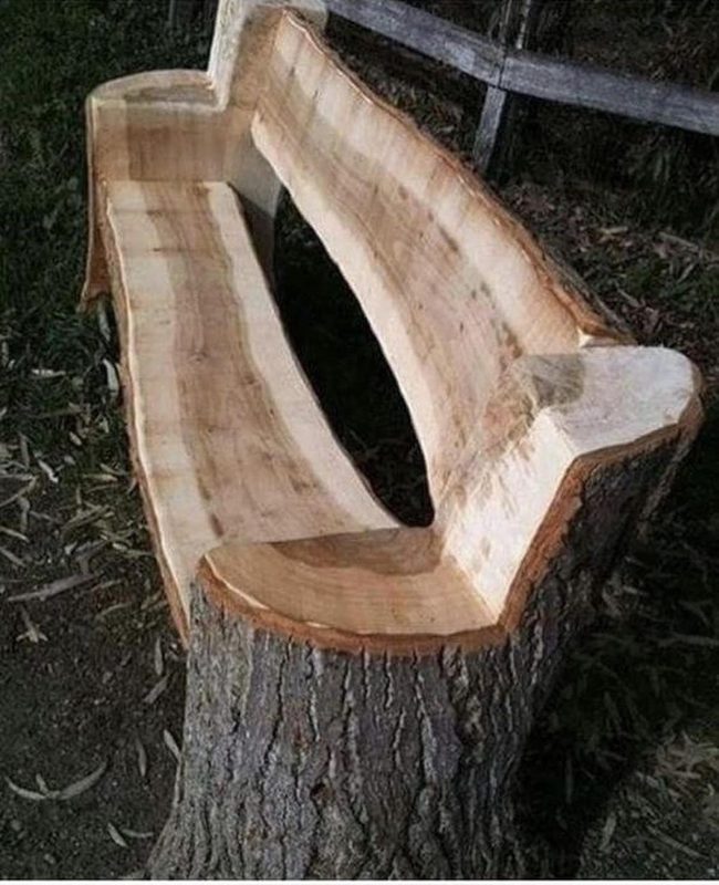 Solid Wood Garden Bench