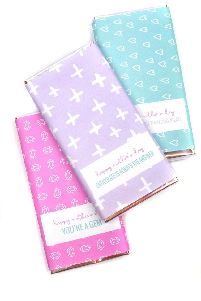 Pink Gem Chocolate Love Messages