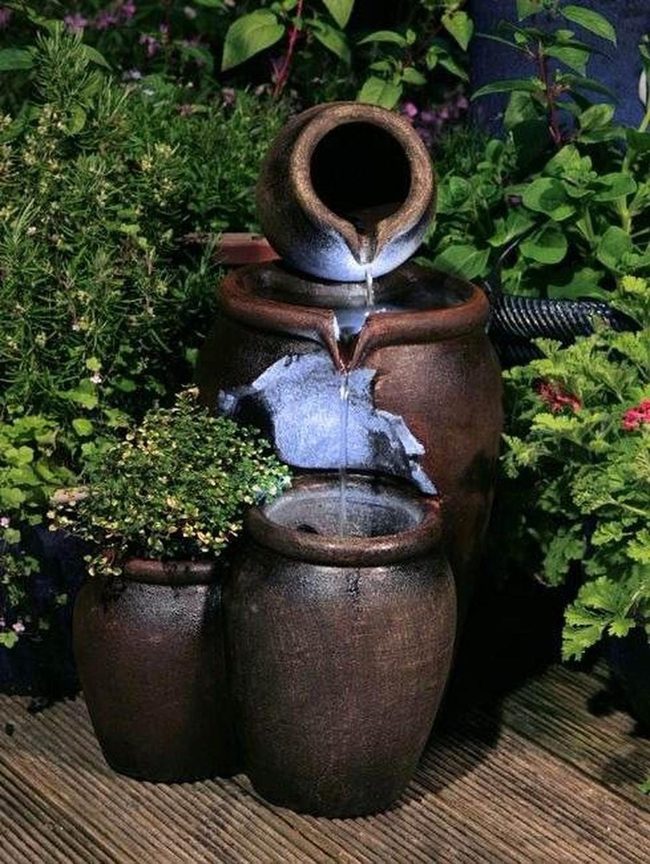 Cascading Terracotta Flower Tower
